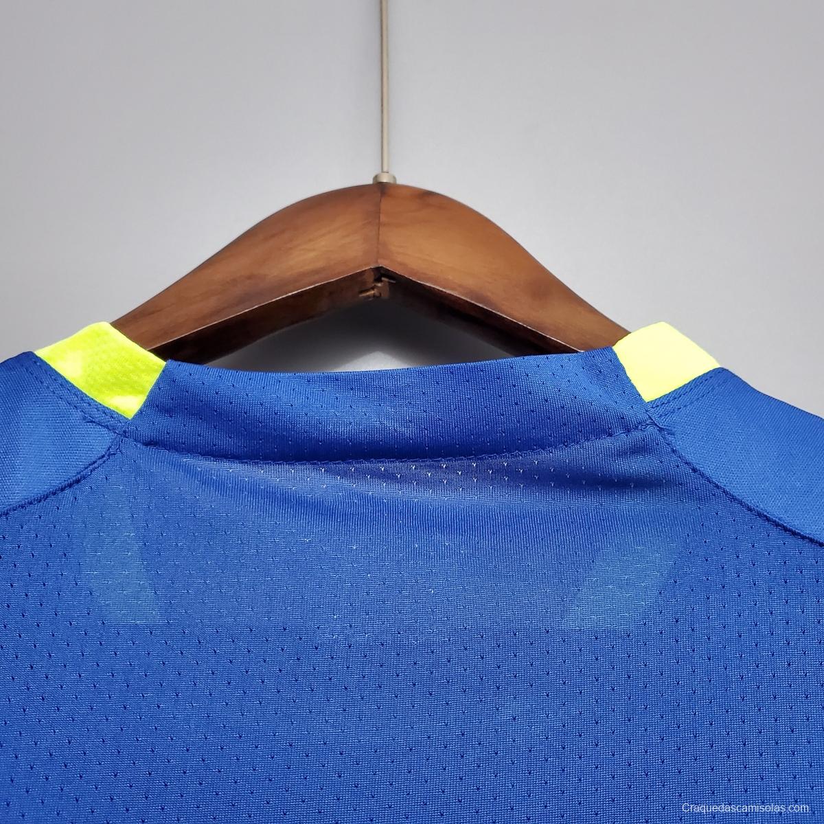 Brazil training suit blue Soccer Jersey