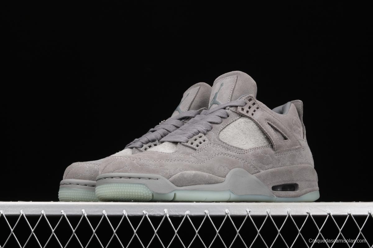 Air Jordan 4 Cool Grey cool gray suede night glossy soled basketball shoes 930155-003