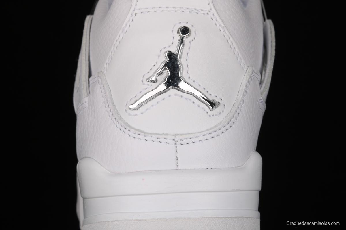 Air Jordan4 Retro PureMoney White Cat headlayer True Standard 308497-100