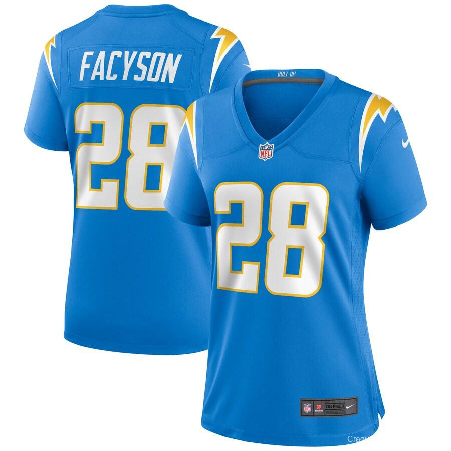 Women's Brandon Facyson Powder Blue Player Limited Team Jersey