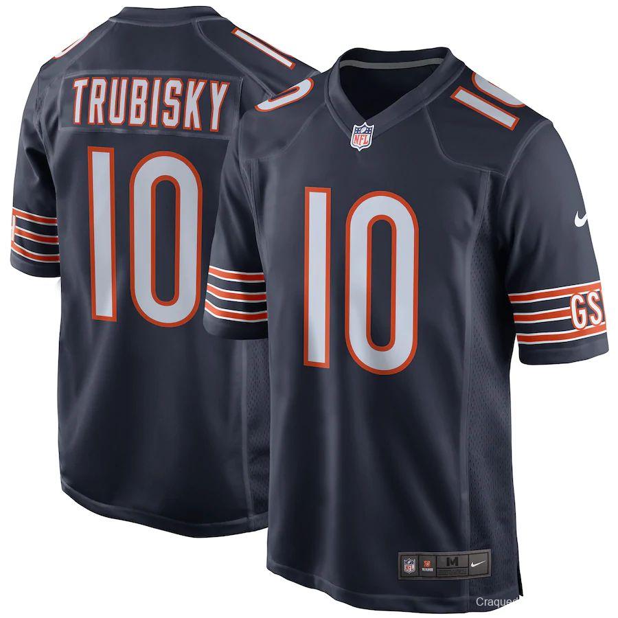 Youth Mitchell Trubisky Navy Player Limited Team Jersey