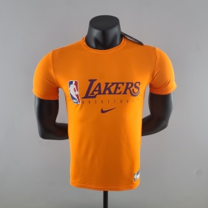 2022 NBA Lakers Orange T-Shirts#K000220