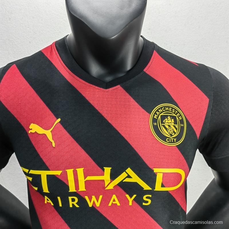 Player Version 22/23 Manchester City Away Soccer Jersey