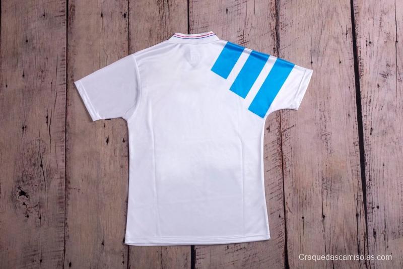 RETRO 92/93 Marseille Home Soccer Jersey