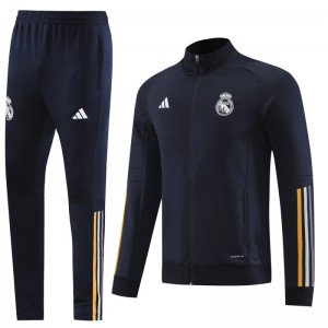 23 24 Real Madrid Navy  Full Zipper +Pants