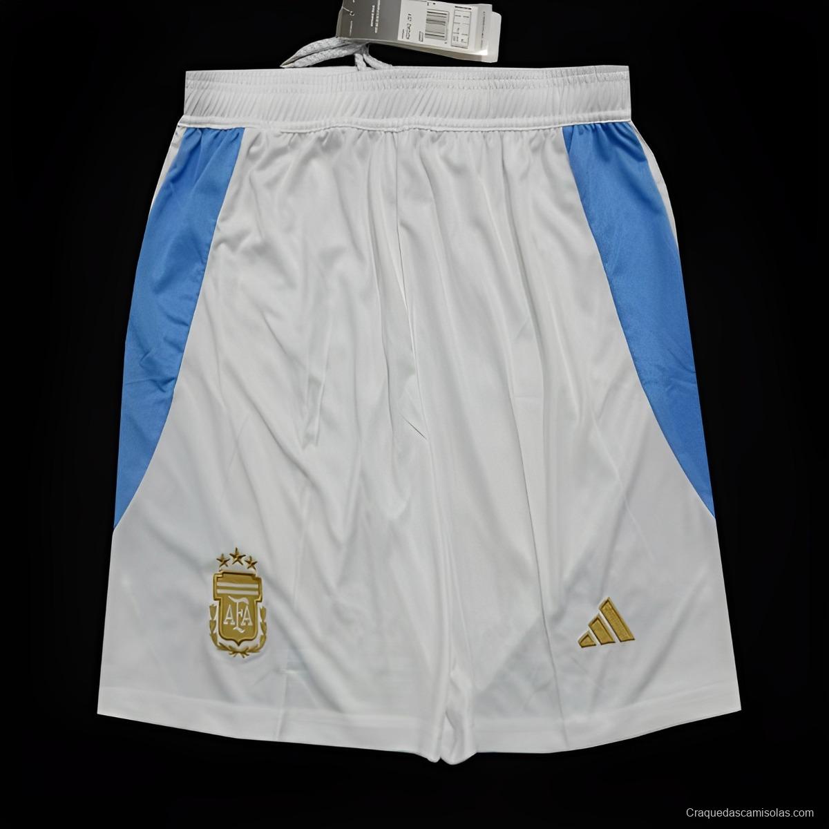 2024 Argentina Home White Shorts